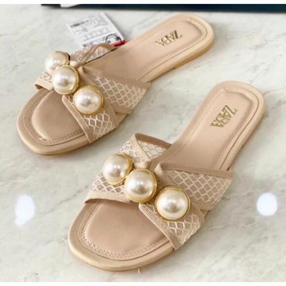 ZARA Mesh Slides NWT - Picture 2 of 12